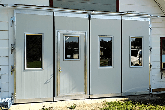 A Farm Quanset with FINDOOR Doors