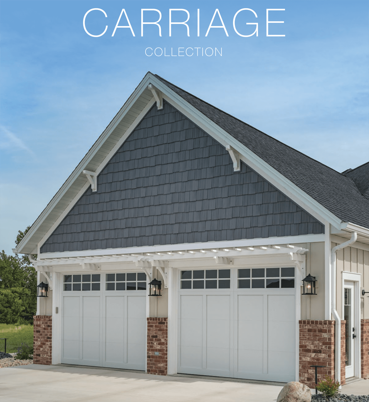 A Home with New CHI Carriage Collection Garage Door - Banner