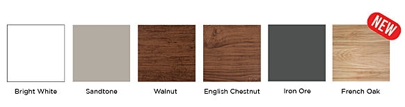 Available Colours for Kanata Craft Series Upwardor® Garage Doors