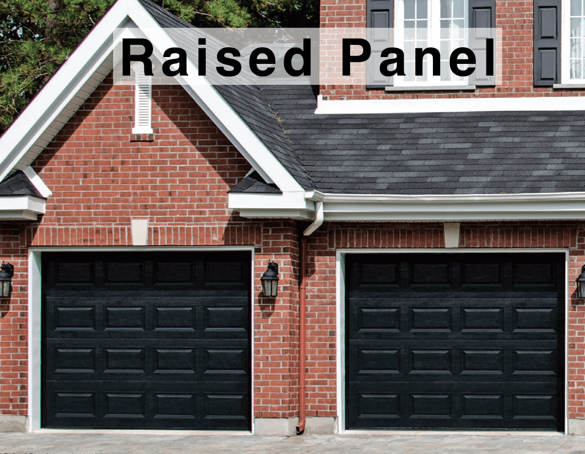 A Home with New CHI SRaised Panel Collection Garage Door - Banner
