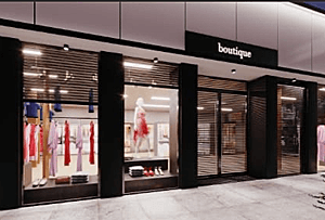 Entrex Guard Security Shutter at a Retail Business.